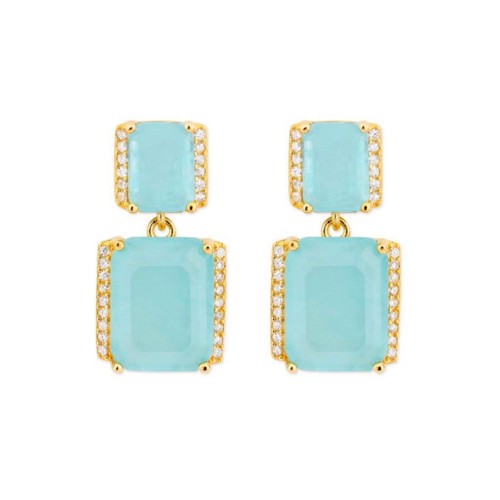 Pendientes plata y circonitas - MED388A-AD