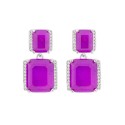 Pendientes plata y circonitas - MED388A-L