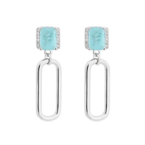 Pendientes plata y circonitas - MED389A-A