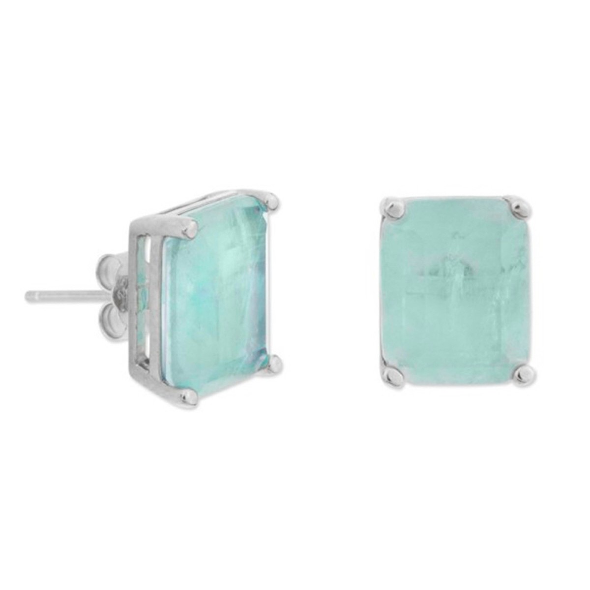 Pendientes plata y piedras - MED393A-A