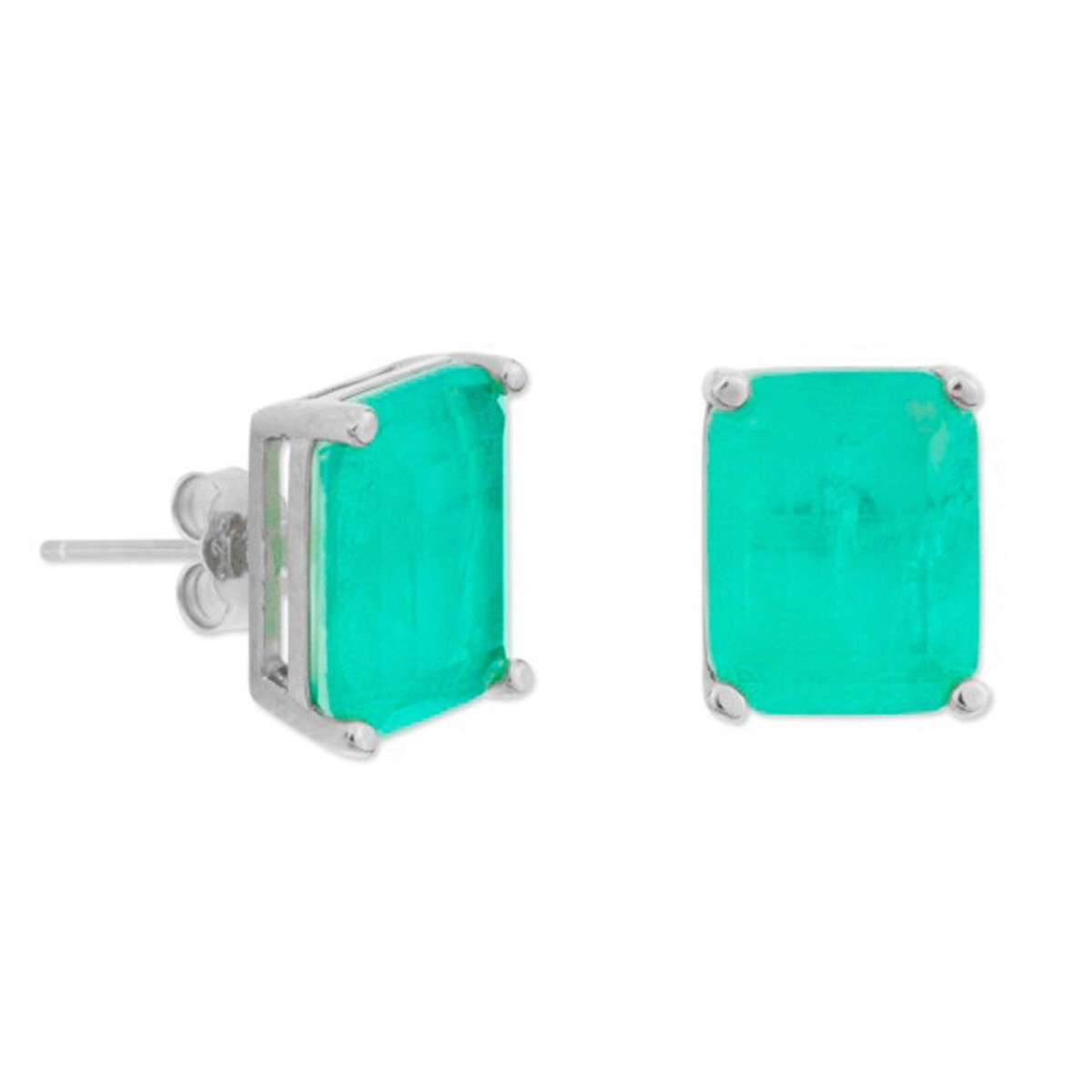 Pendientes plata y piedras - MED393A-V