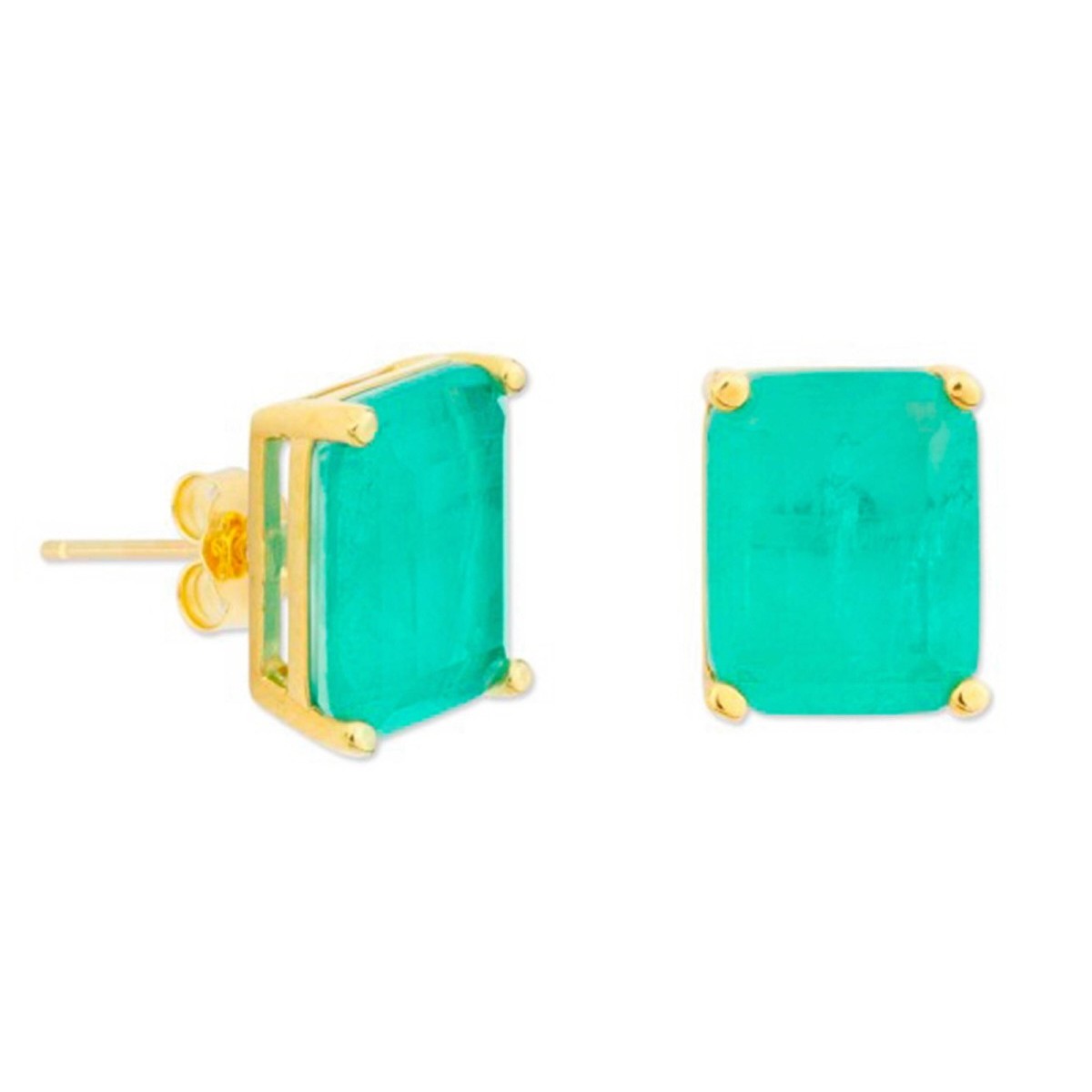 Pendientes plata y piedras - MED393A-VD