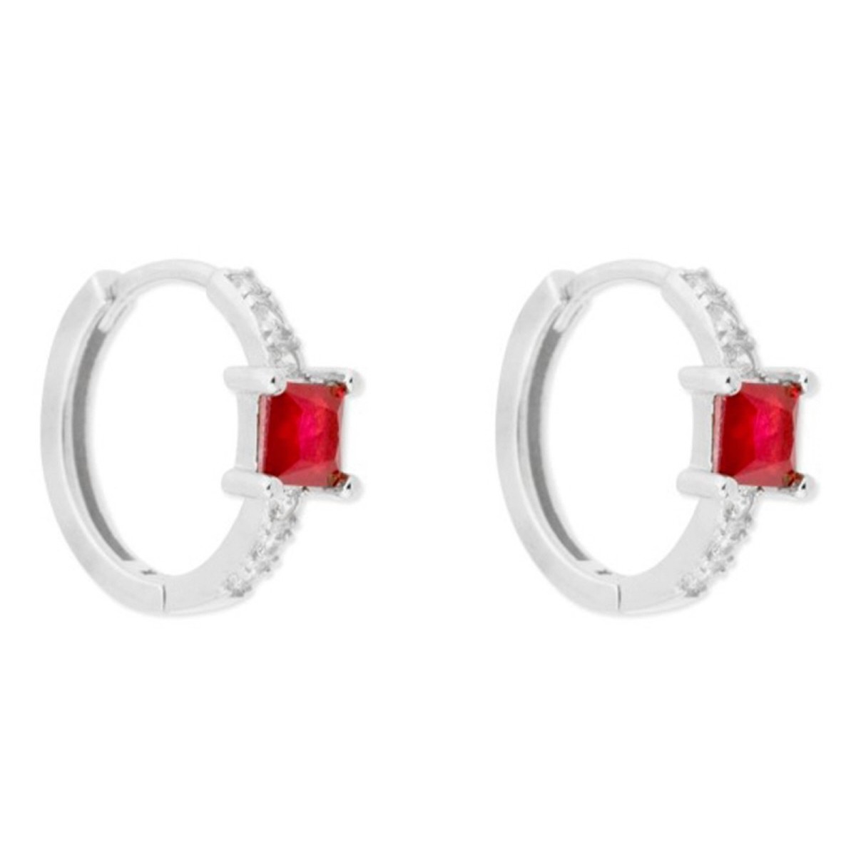 Pendientes plata y circonitas - MED390A-R