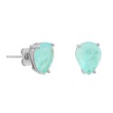 Pendientes plata y piedras - MED391A-A