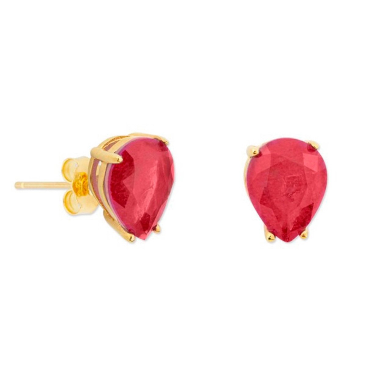 Pendientes plata y piedras - MED391A-RD