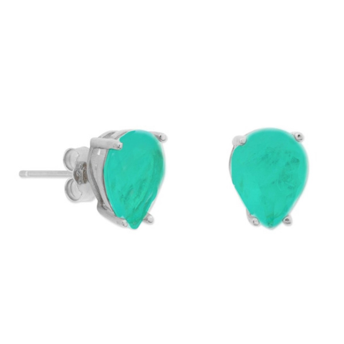 Pendientes plata y piedras - MED391A-V