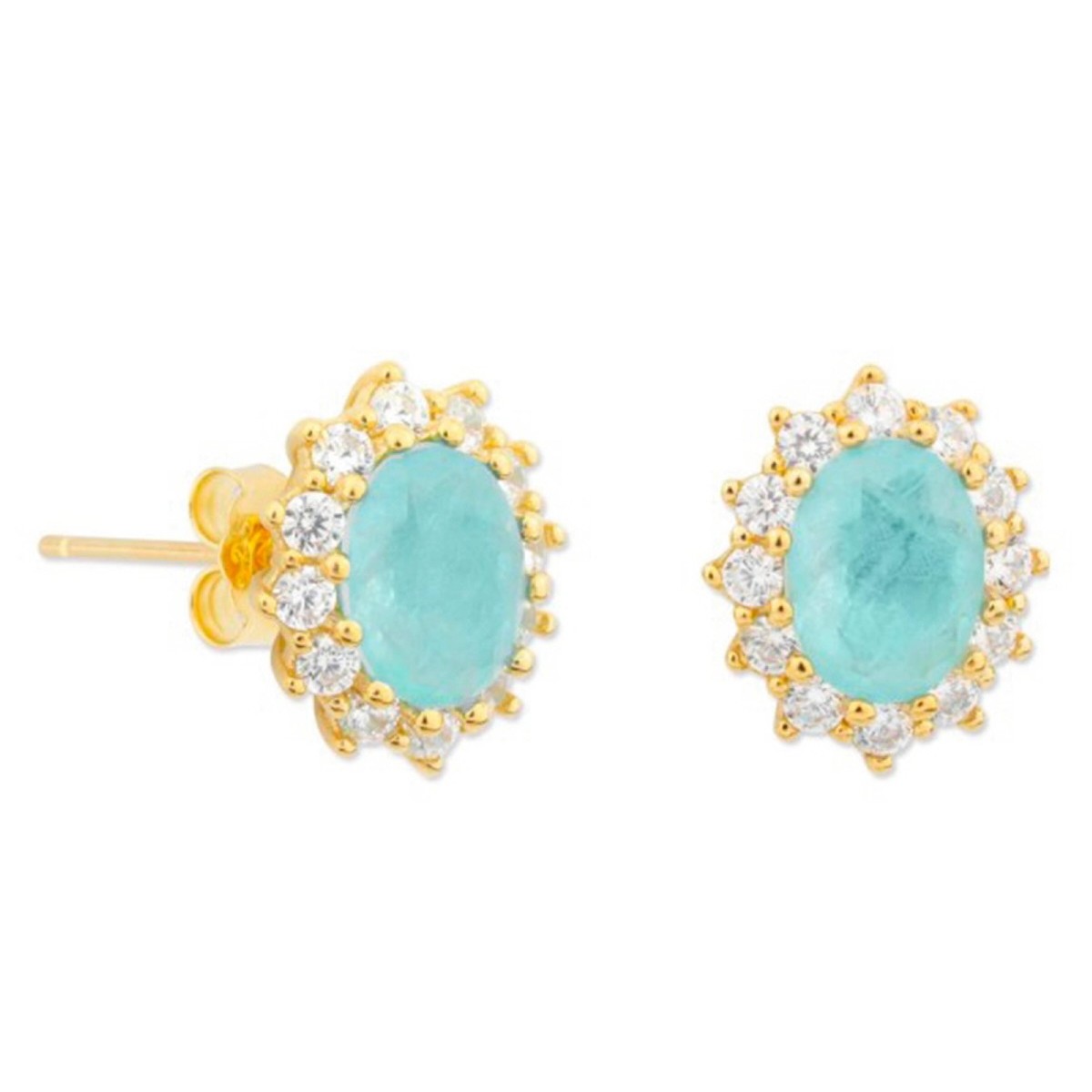 Pendientes plata y circonitas - MED394A-AD