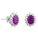 Pendientes plata y circonitas - MED394A-L