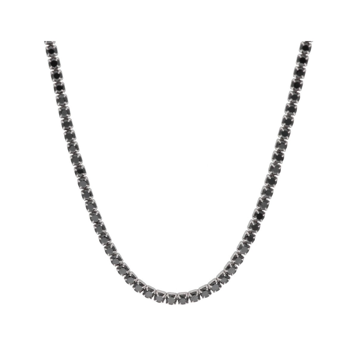 Collar plata y circonitas 2mm - LAD1074CL-N