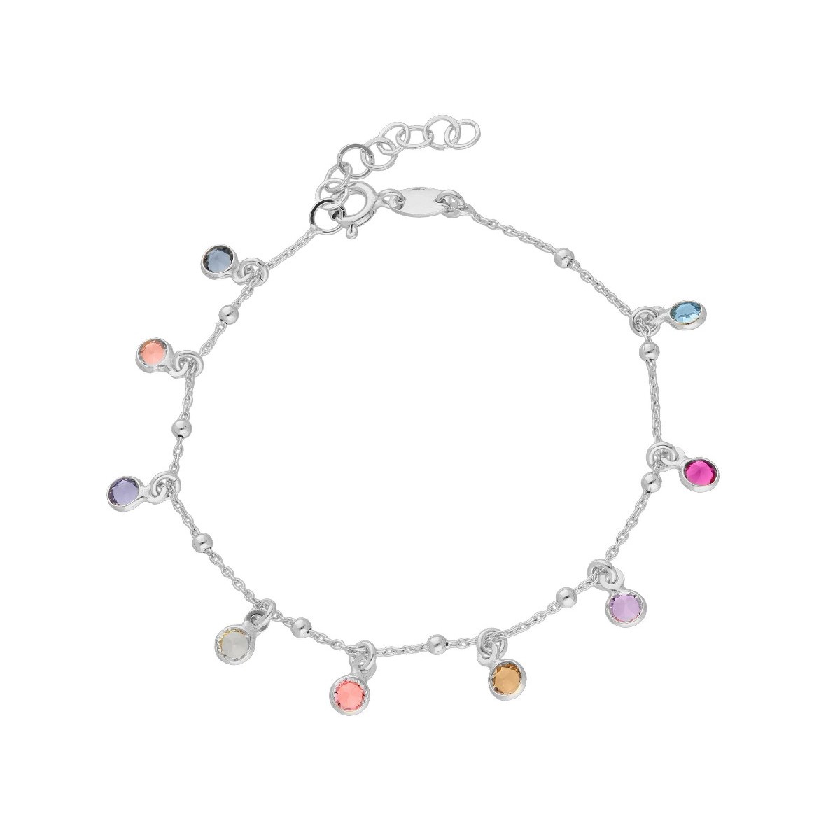 Pulsera plata y Liska Crystals - LSW4394BR