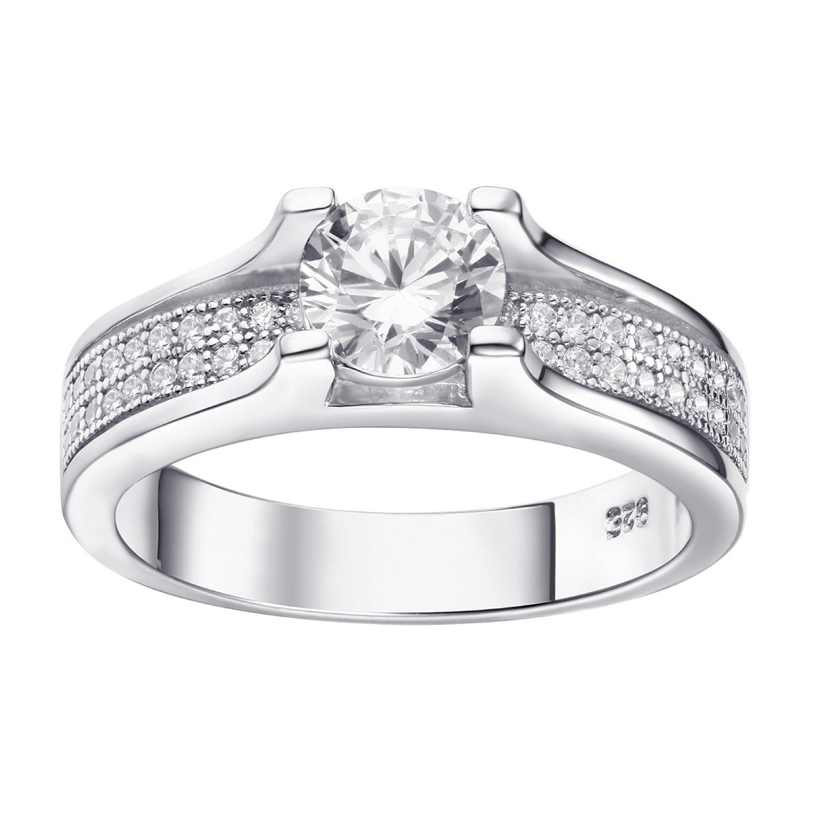Anillo plata y Premium Zirconia - LPZ040AN