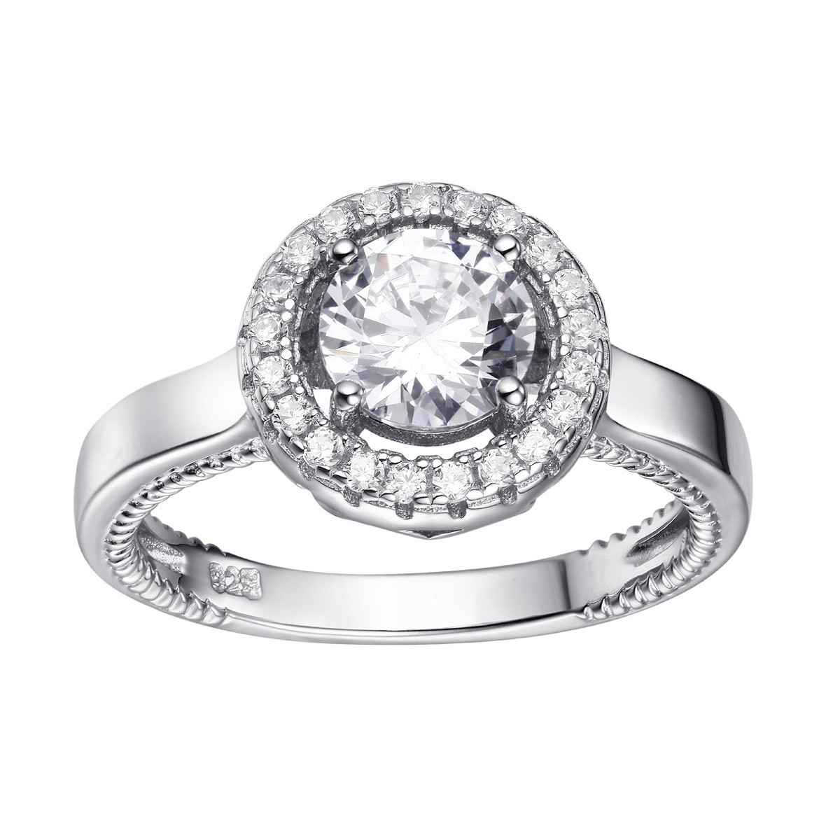 Anillo plata y Premium Zirconia - LPZ042AN