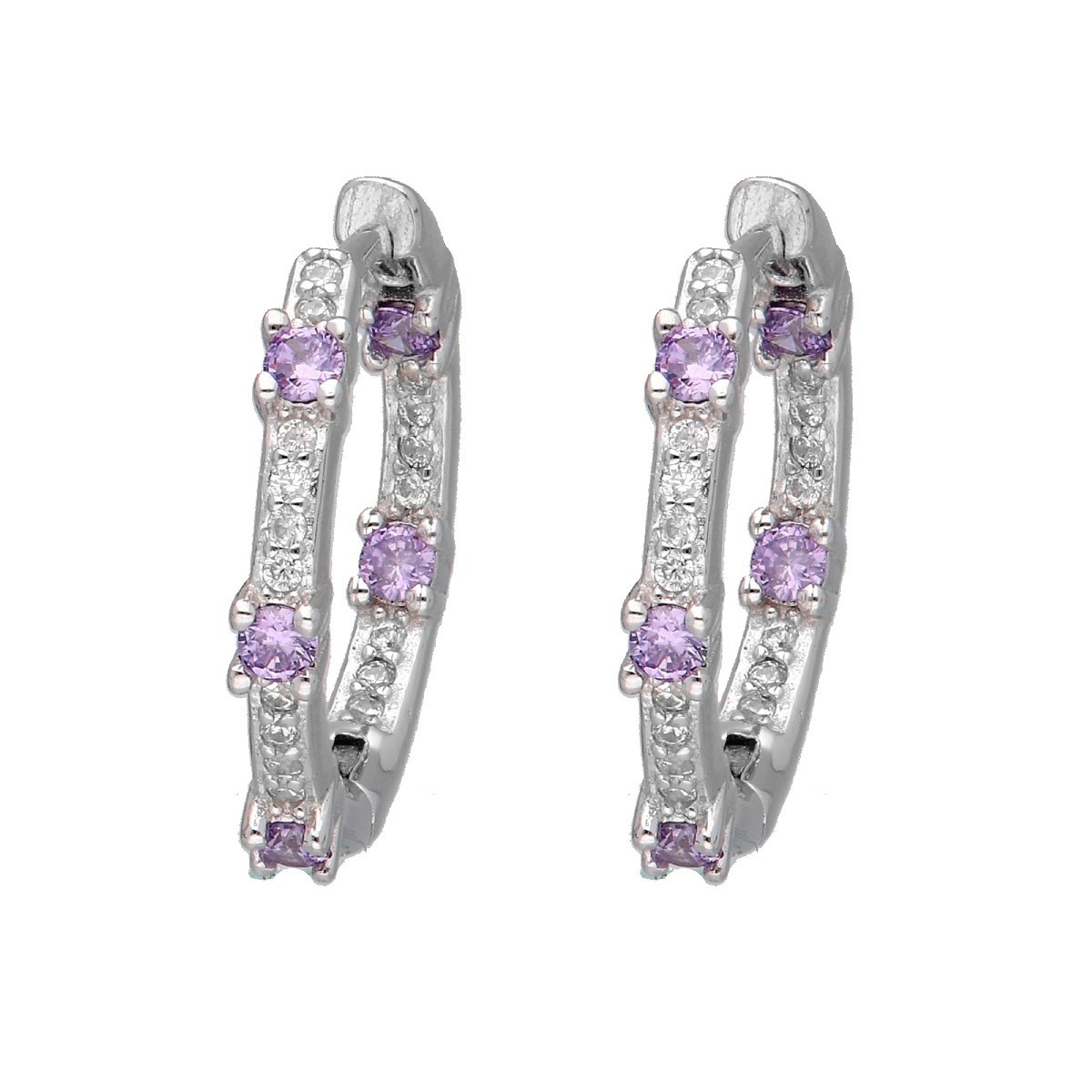 Pendientes plata y circonitas - LAD4753A-L
