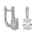 Pendientes plata y Premium Zirconia - LPZ078A