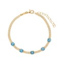 Pulsera plata y Liska Crystals - LSW4401BR-DA