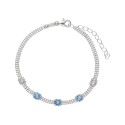 Pulsera plata y Liska Crystals - LSW4401BR-A