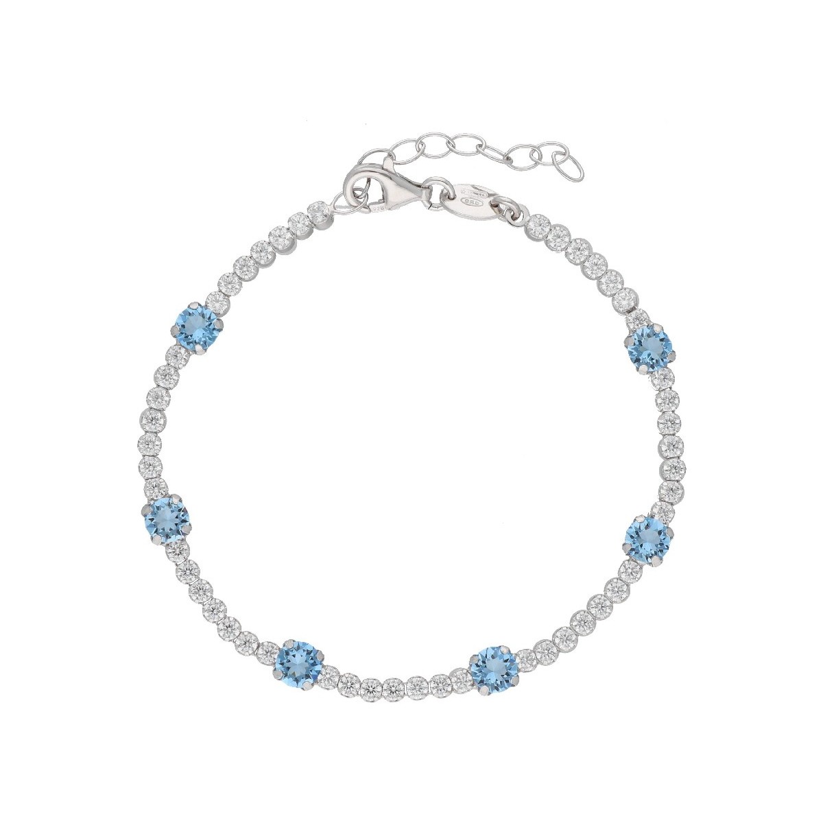 Pulsera plata y Liska Crystals - LSW4400BR-A