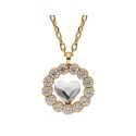 Colgante corazon plata y Liska Crystals - LSW4397CL-D