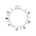 Collar plata y perlas  Liska Crystals - LSW4395BR