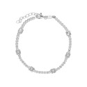 Pulsera plata y Liska Crystals - LSW4400BR