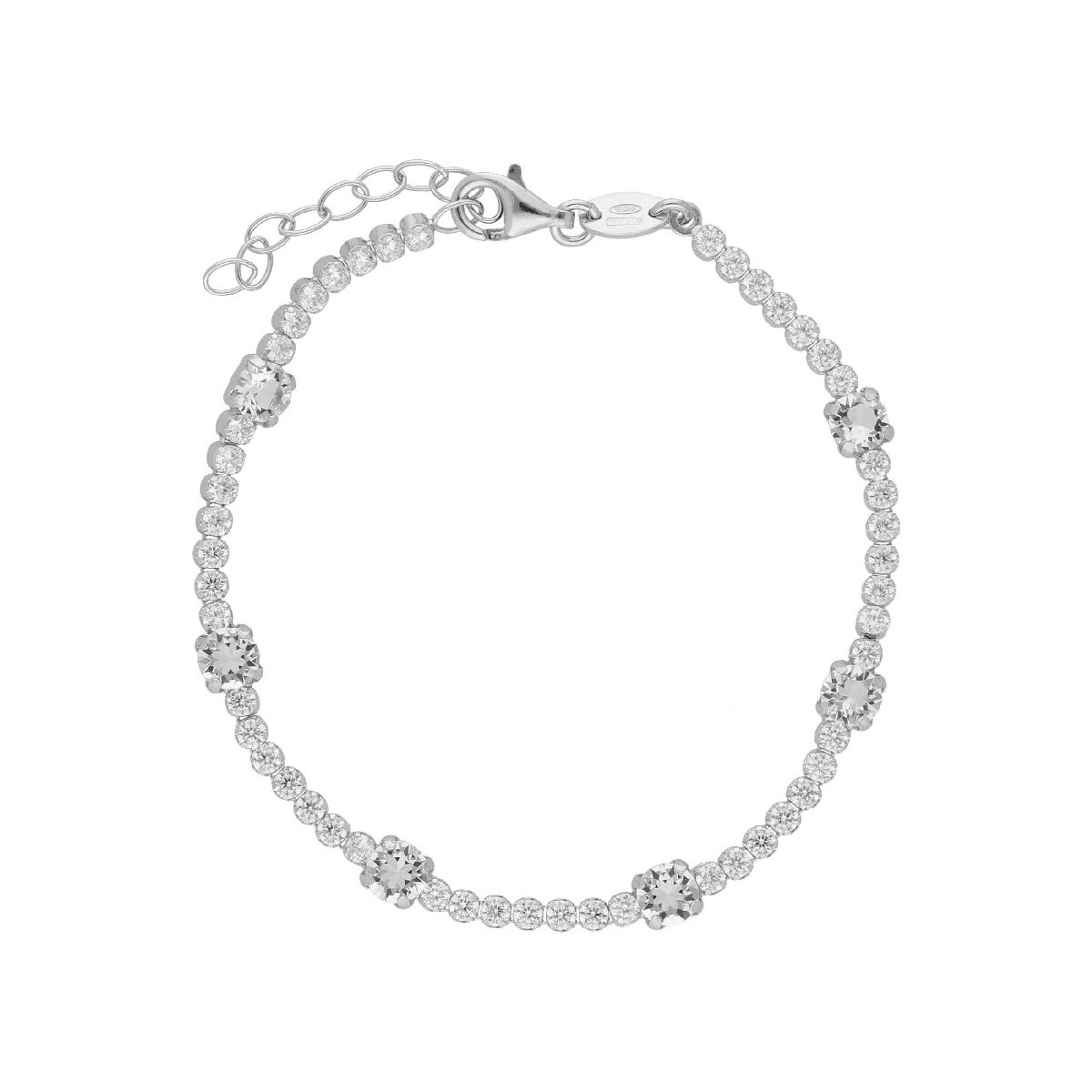 Pulsera plata y Liska Crystals - LSW4400BR