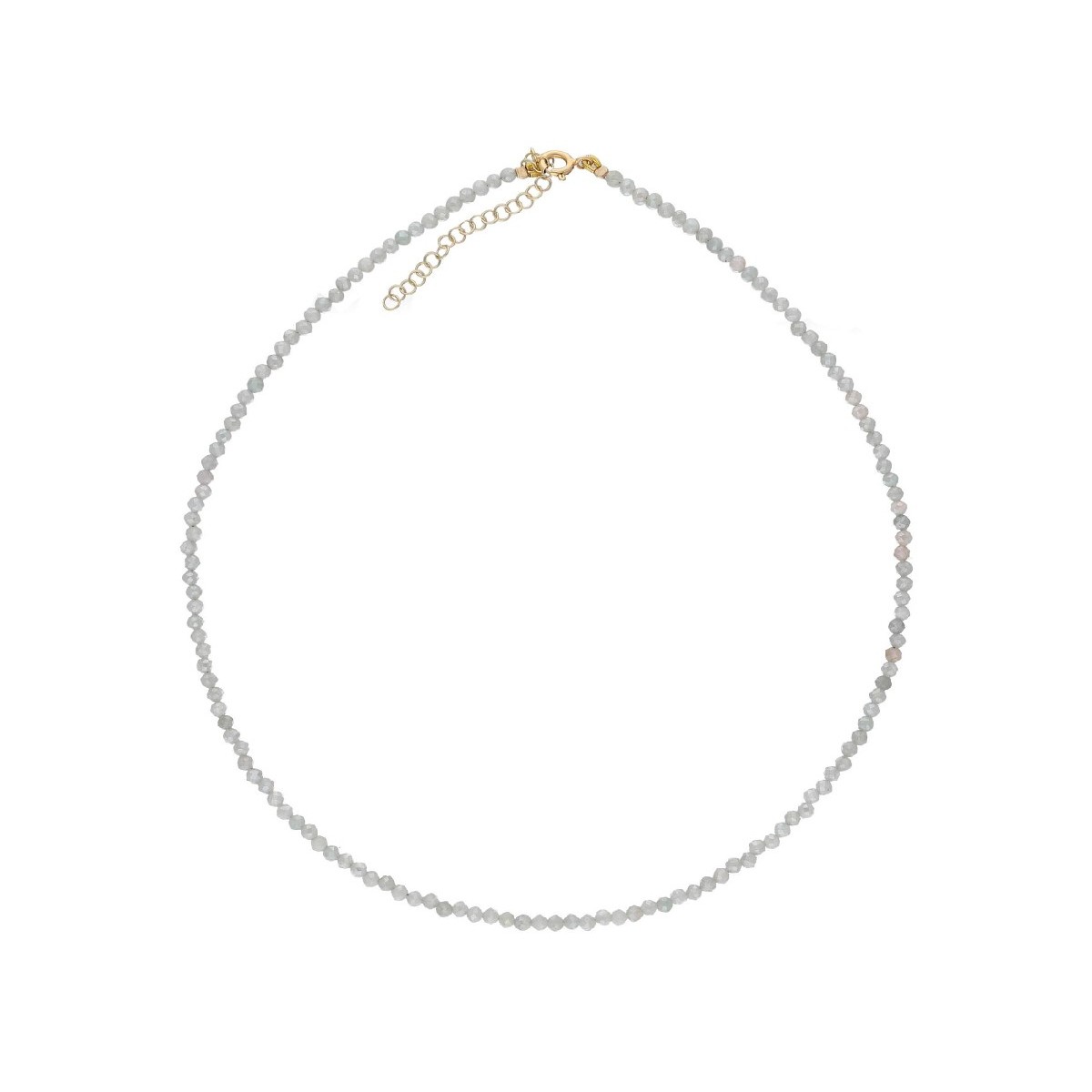 Collar plata y piedras naturales - LAF6475CL-D