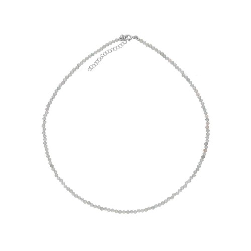 Collar plata y piedras naturales - LAF6475CL