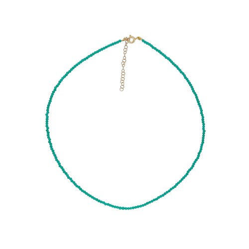 Collar plata y piedras naturales - LAF6476CL-D