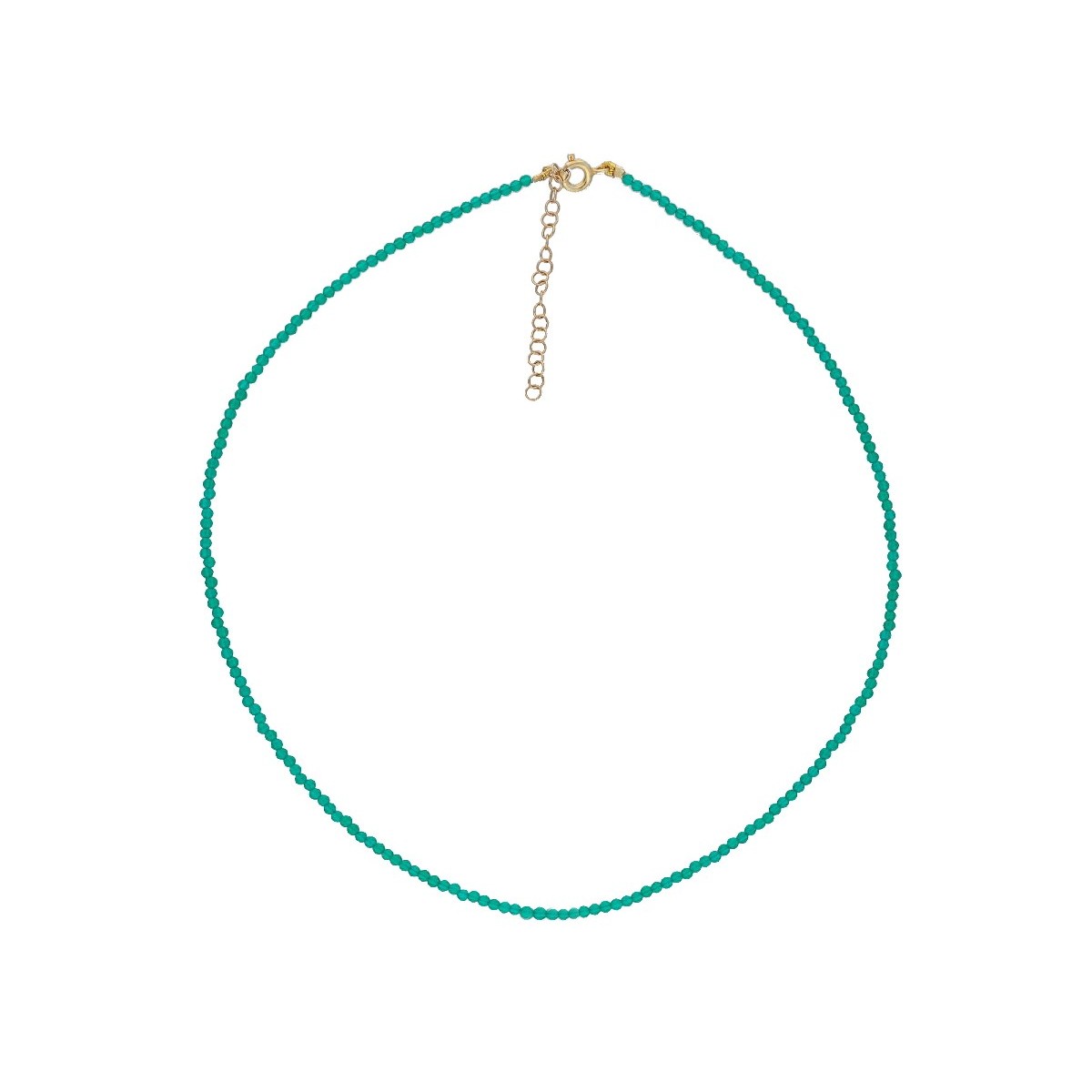 Collar plata y piedras naturales - LAF6476CL-D