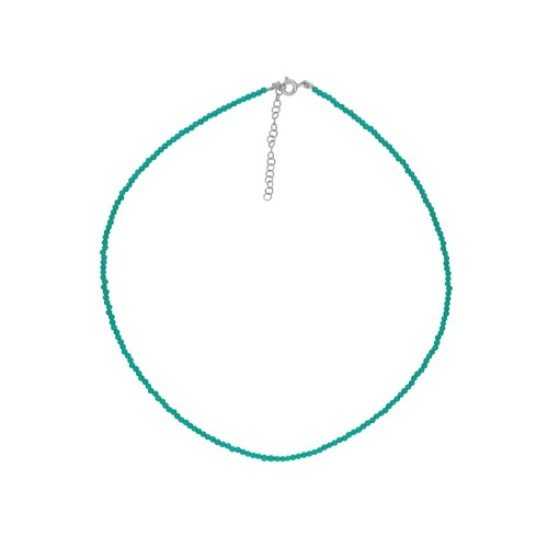 Collar plata y piedras naturales - LAF6476CL