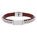 Pulsera piel y acero - RB224BR-M