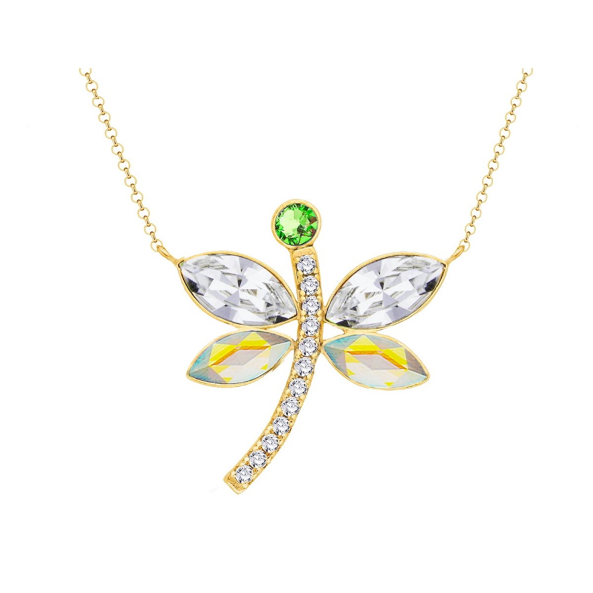 Colgante mariposa plata y Liska Crystals - LSW0195CL-D