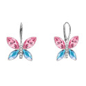 Pendient mariposa plata y Liska Crystals - LSW0187A-RA