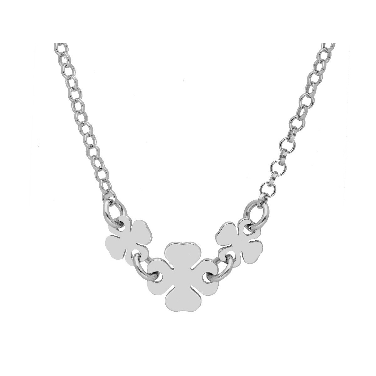 Conjunto tréboles plata - LAF6486CL