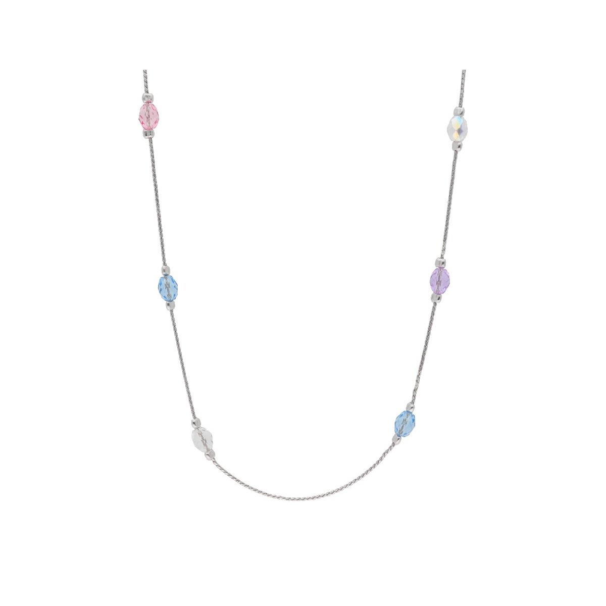 Collar plata y Liska Crystals - LSW3239CL