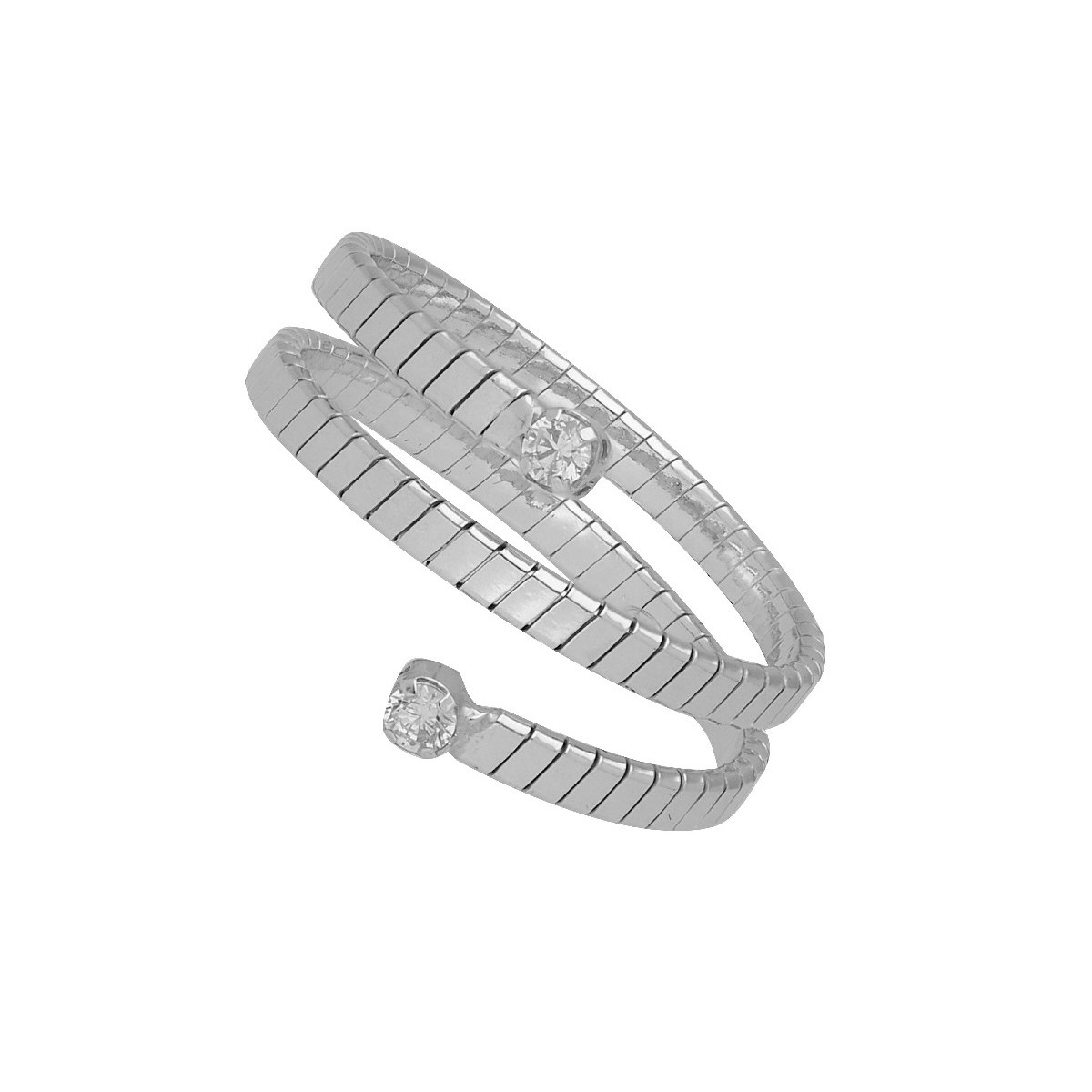 Anillo plata y Liska Crystals - LSW4409AN