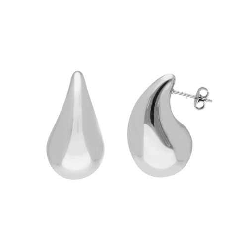Pendientes acero gota 21mm - CH070A-P