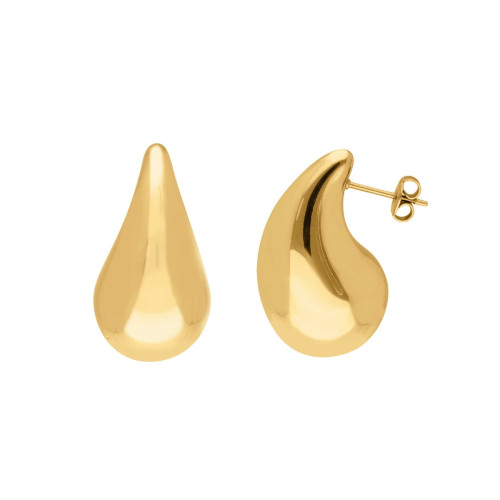 Pendientes acero gota 21mm - CH070A-PD