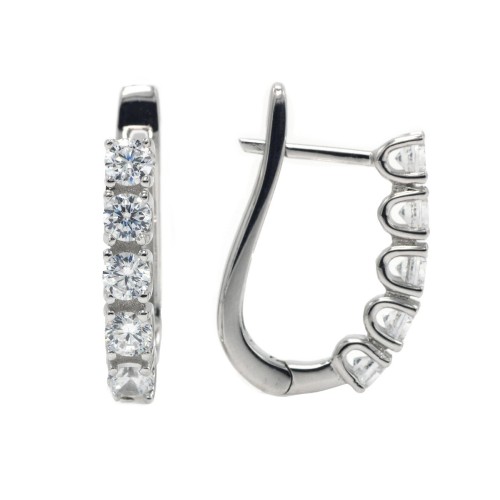 Pendientes plata y Premium Zirconia - LPZ026A