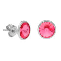 Pendientes plata y cristales Liska - LSW2015A-BR