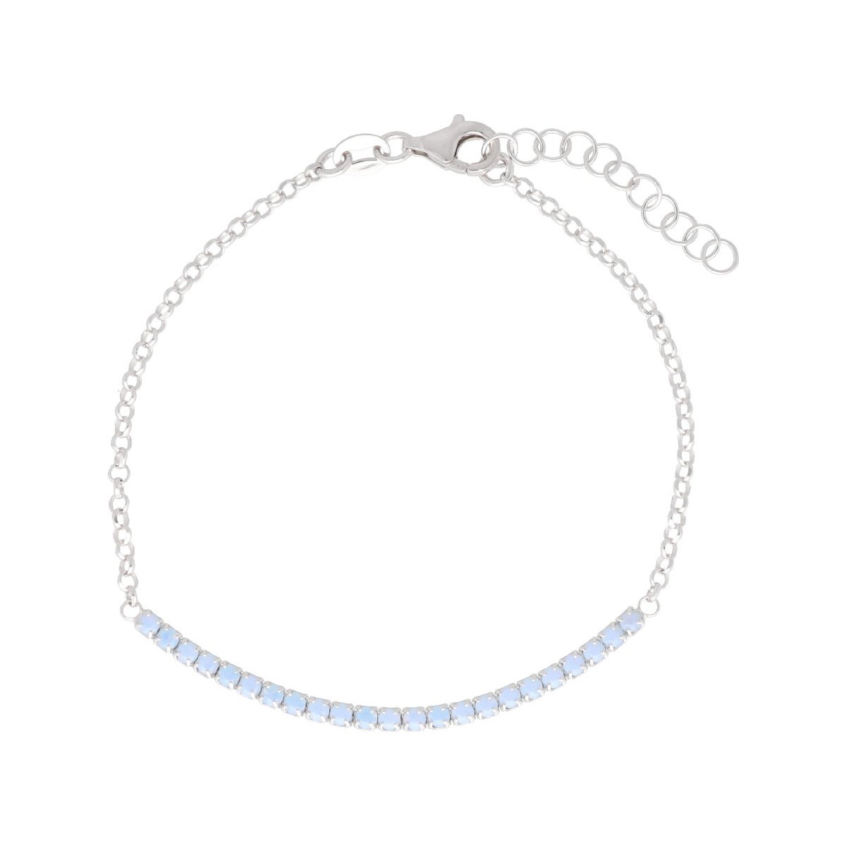 Pulsera plata y circonitas - LAF6490BR-AC