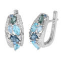 Pendientes plata y circonitas - LAD7268A
