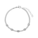 Pulsera plata y Liska Crystals - LSW4401BR