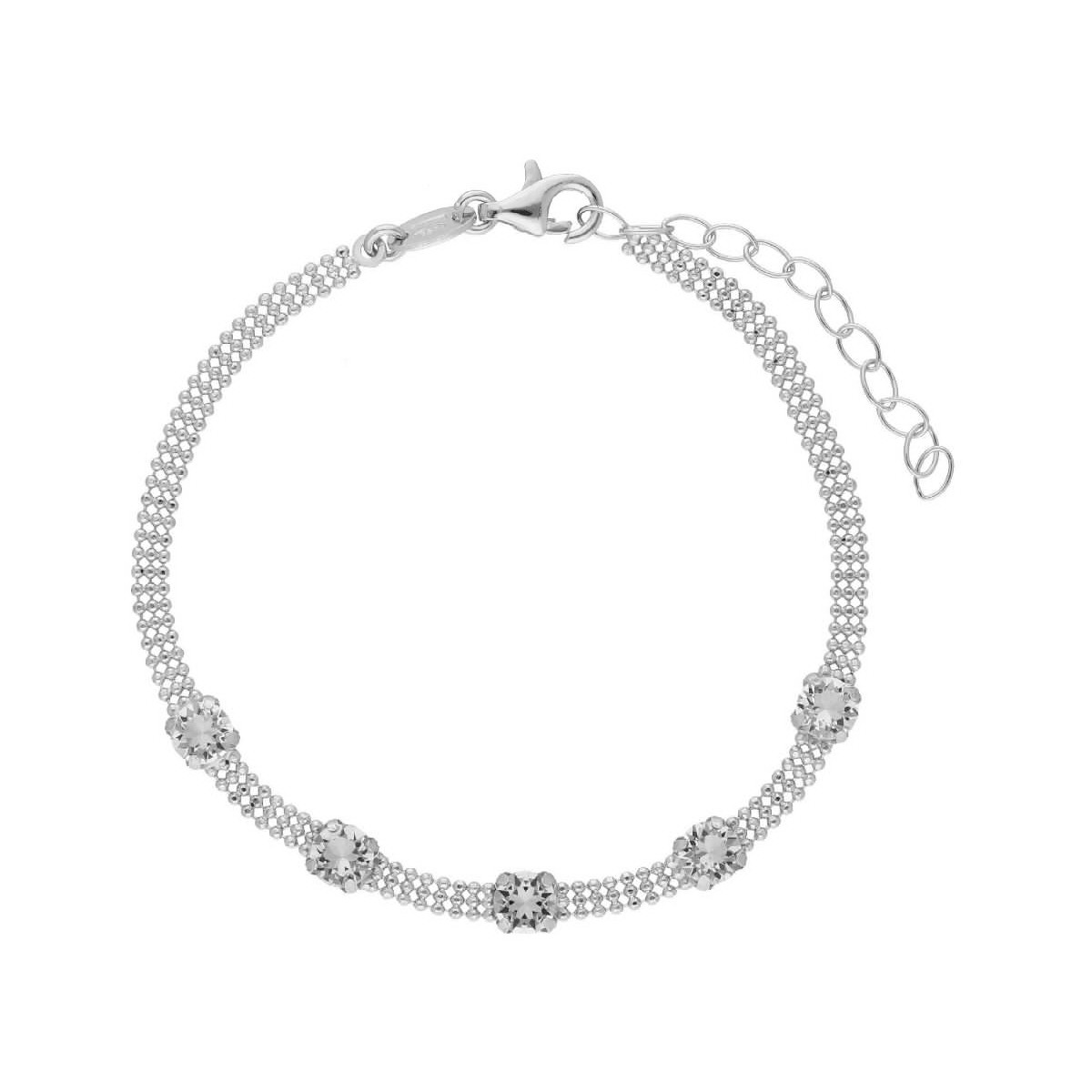 Pulsera plata y Liska Crystals - LSW4401BR