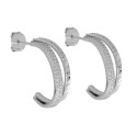 Pendientes plata y circonitas - LPZ089A