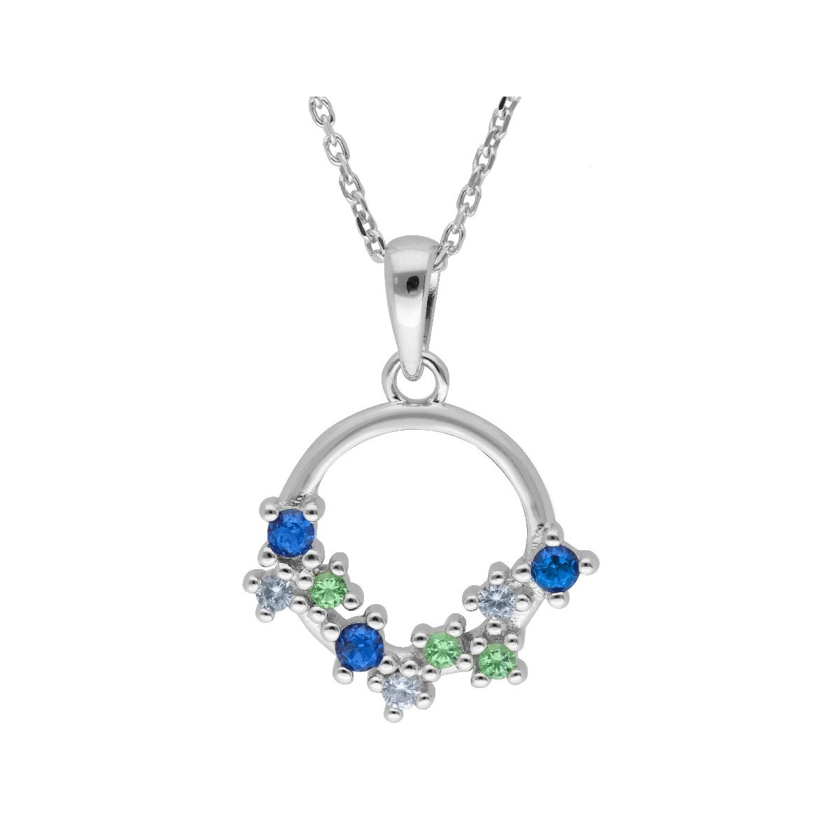 Colgante plata y circonitas - LAD7272CL