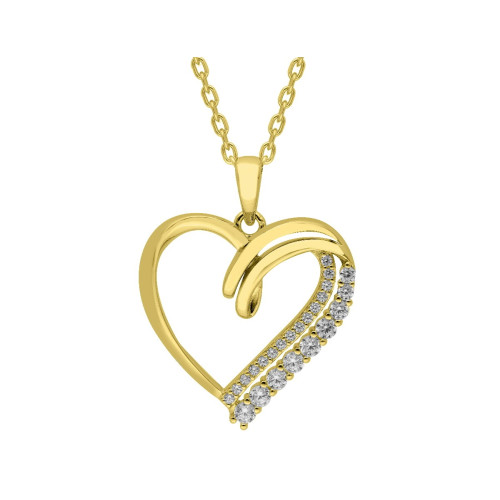 Colgante plata y circonitas - LAD7252CL-D