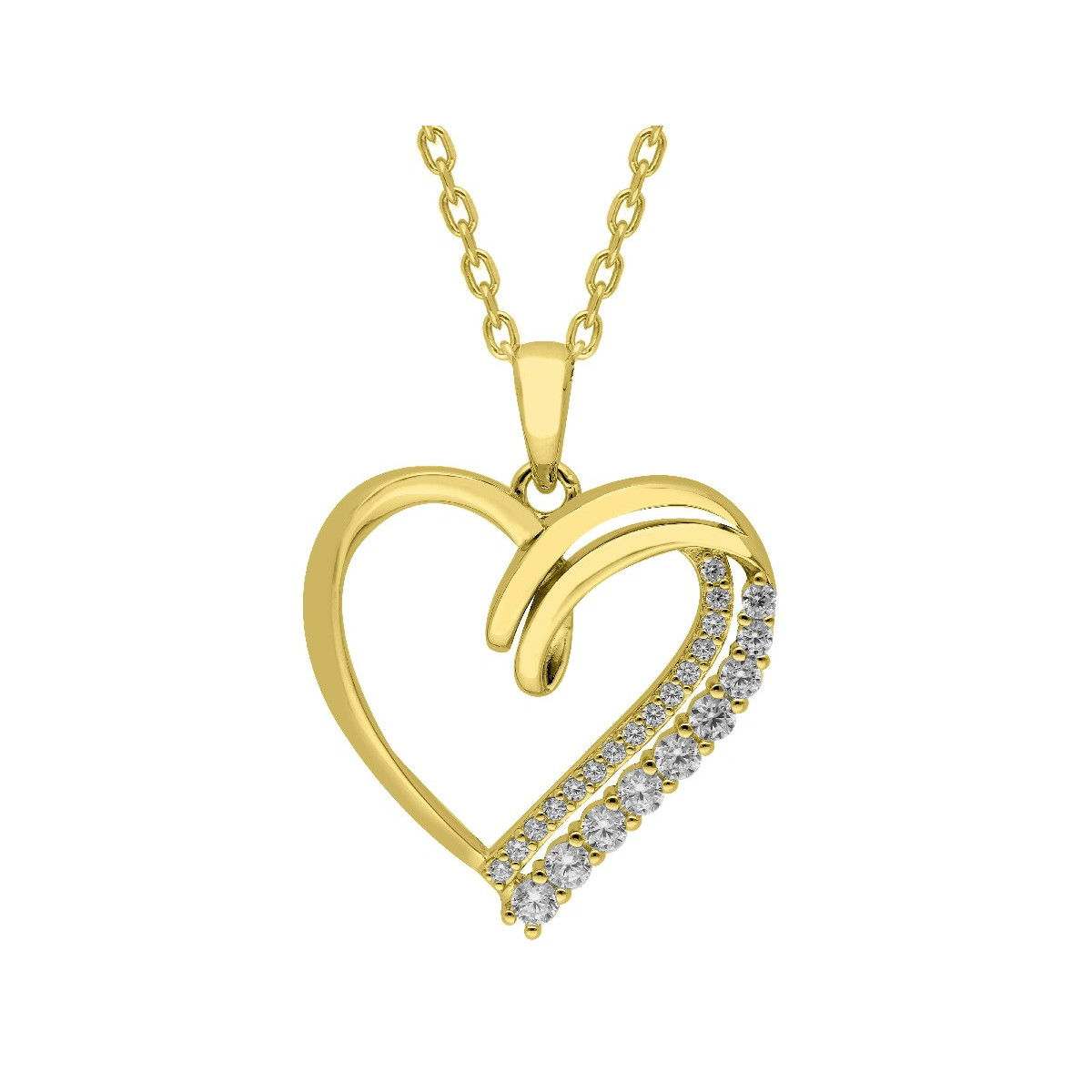 Colgante plata y circonitas - LAD7252CL-D