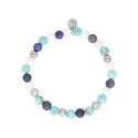 Pulsera acero y piedras naturales - SHA009