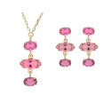 Conjunto plata y Liska Crystals - LSW4412C-DR